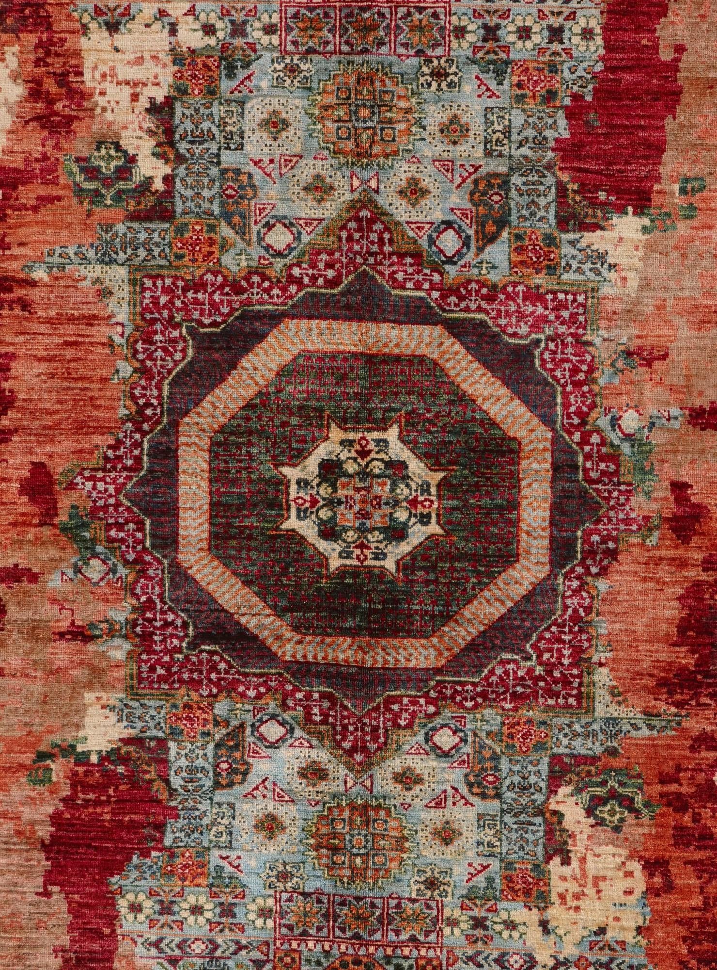 5' 9 x 8' 6 Hand Knotted Mamluk Ziegler Rug