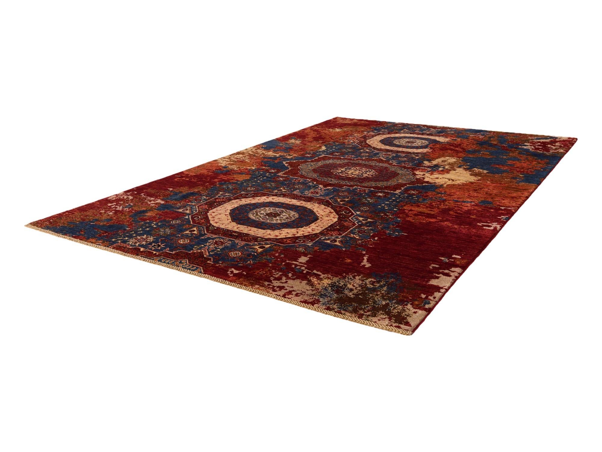 6' 9 x 10' 1 Hand Knotted Mamluk Ziegler Rug