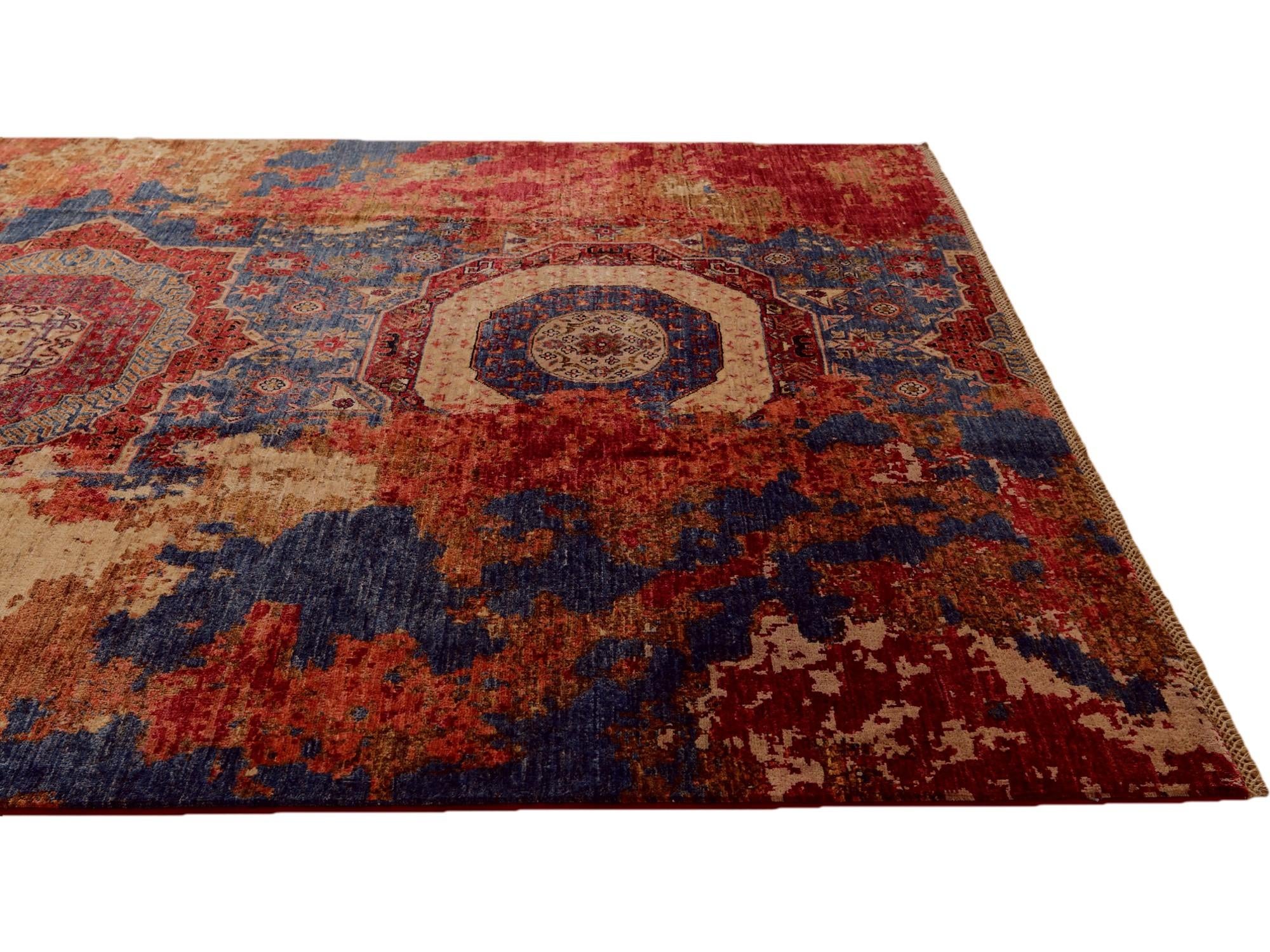 6' 9 x 10' 1 Hand Knotted Mamluk Ziegler Rug
