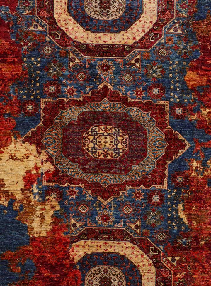6' 9 x 10' 1 Hand Knotted Mamluk Ziegler Rug