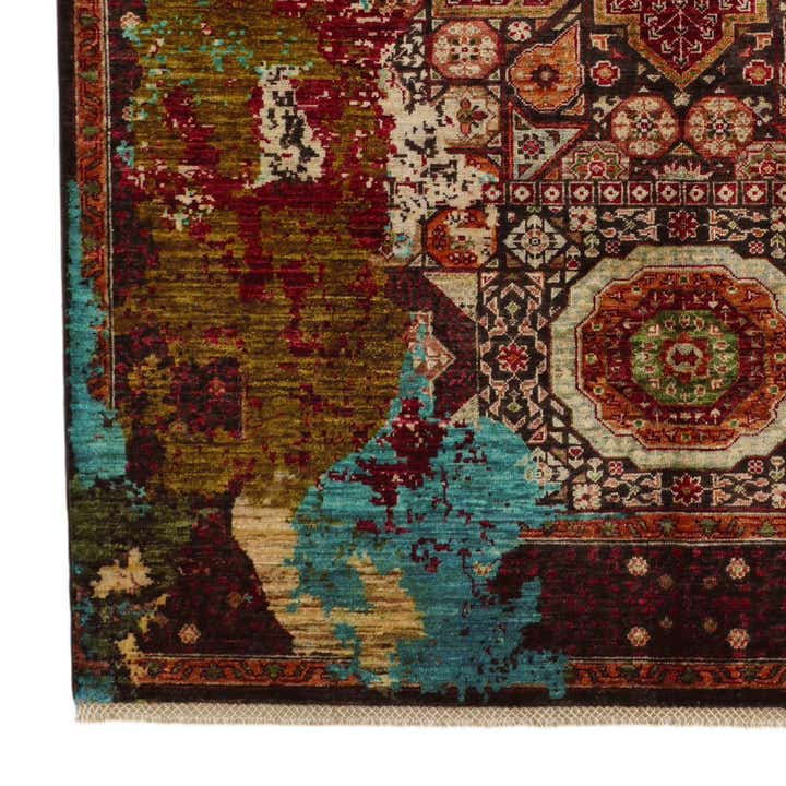 5' 9 x 8' 6 Hand Knotted Mamluk Ziegler Rug