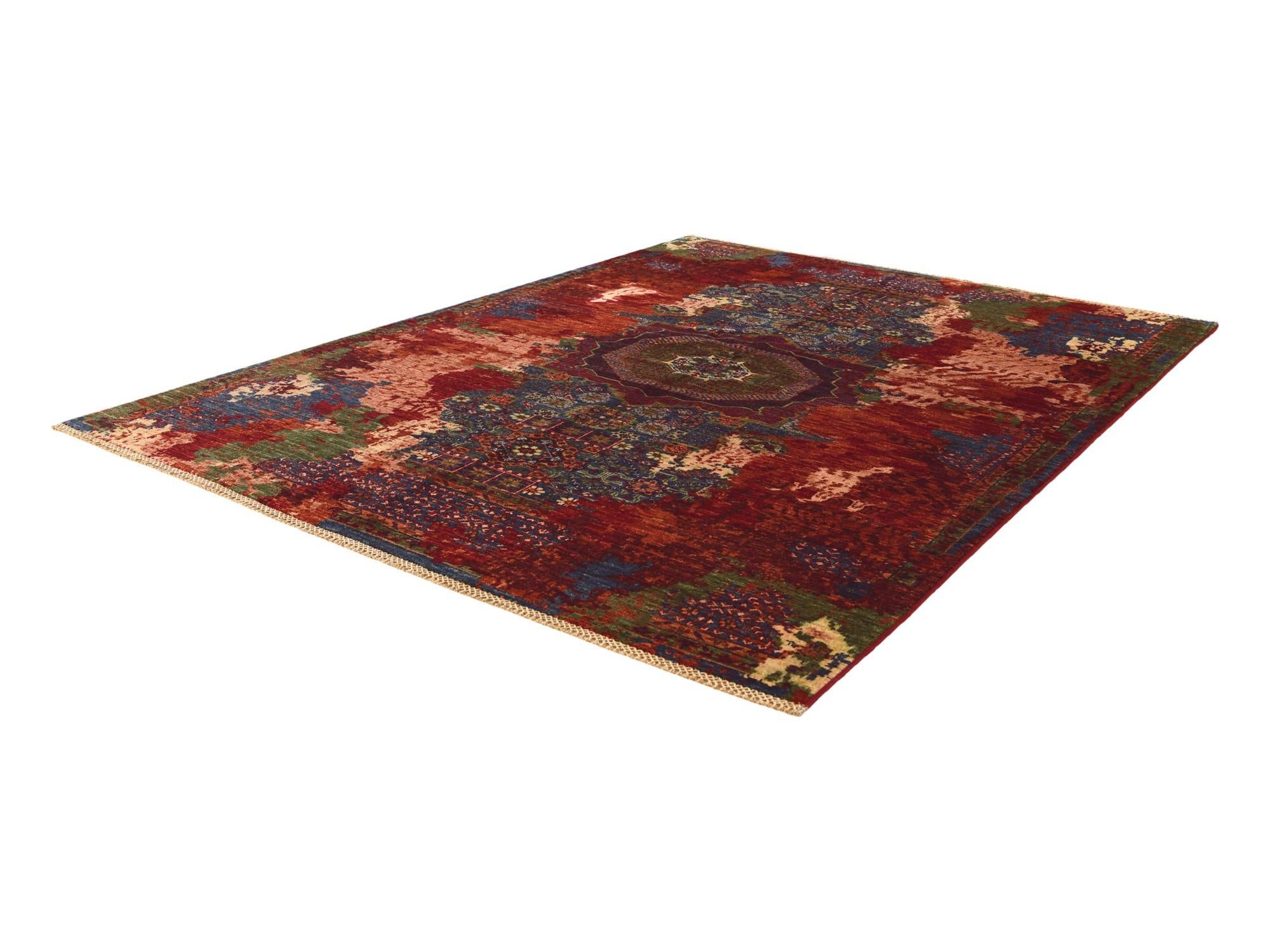 5' 10 x 7' 9 Hand Knotted Mamluk Ziegler Rug