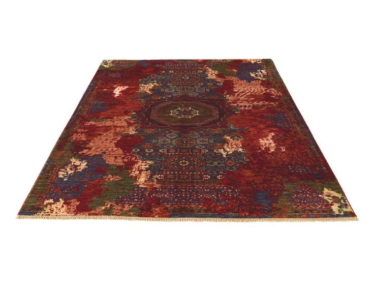 Detail image of 5' 10 x 7' 9 Hand Knotted Mamluk Ziegler Rug