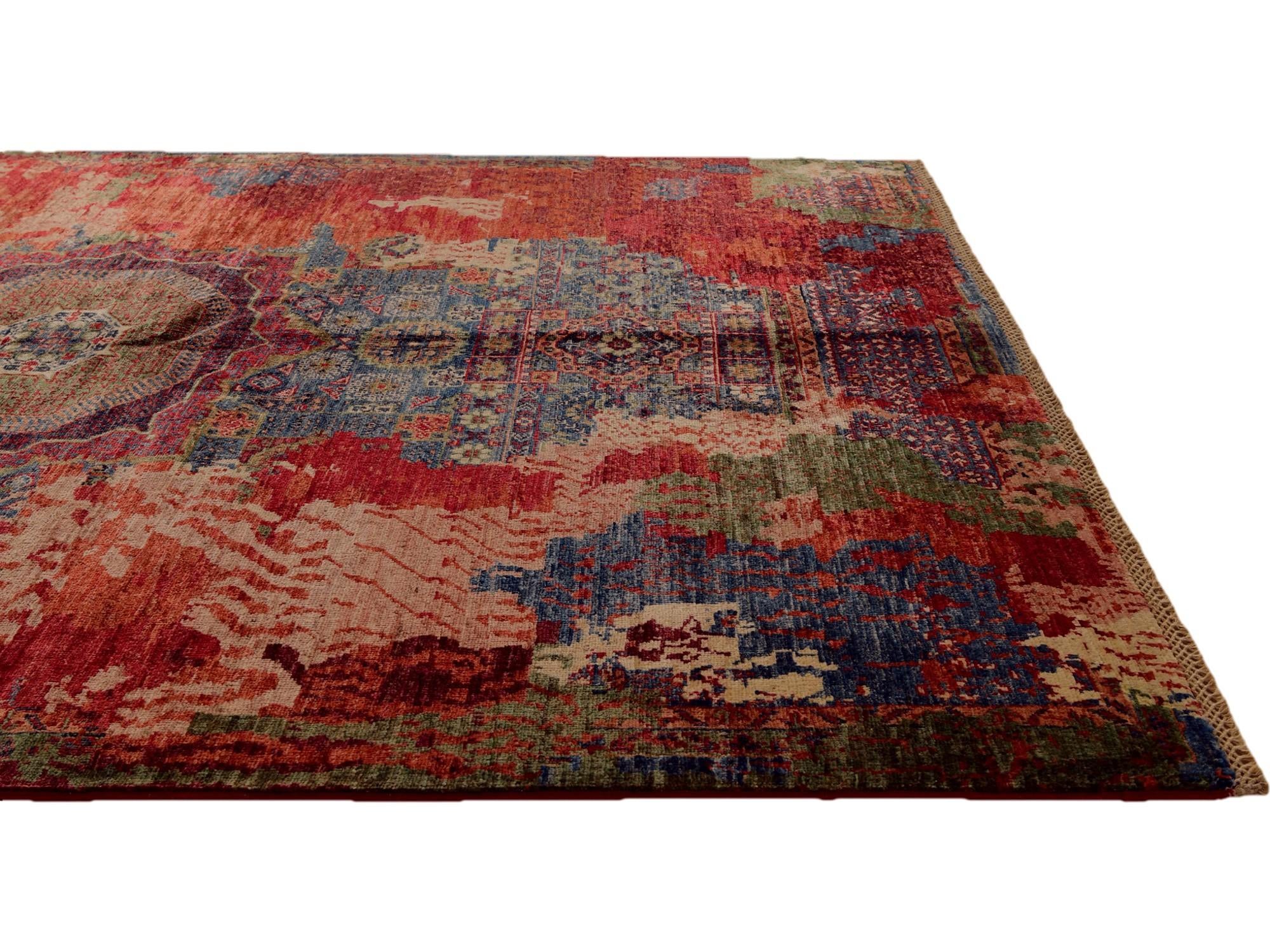 5' 10 x 7' 9 Hand Knotted Mamluk Ziegler Rug