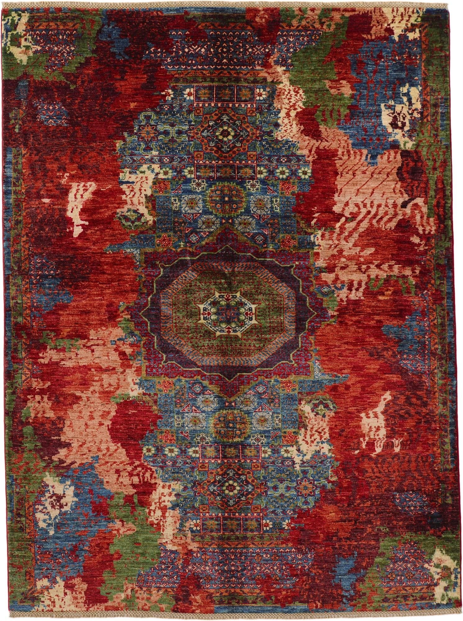 5' 10 x 7' 9 Hand Knotted Mamluk Ziegler Rug
