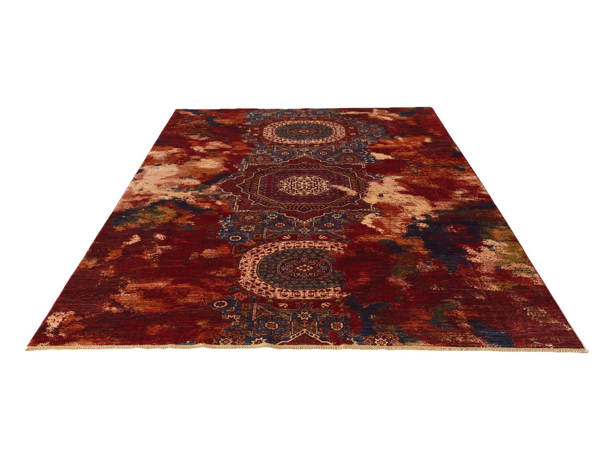 8' 3 x 11' 4 Hand Knotted Mamluk Ziegler Rug