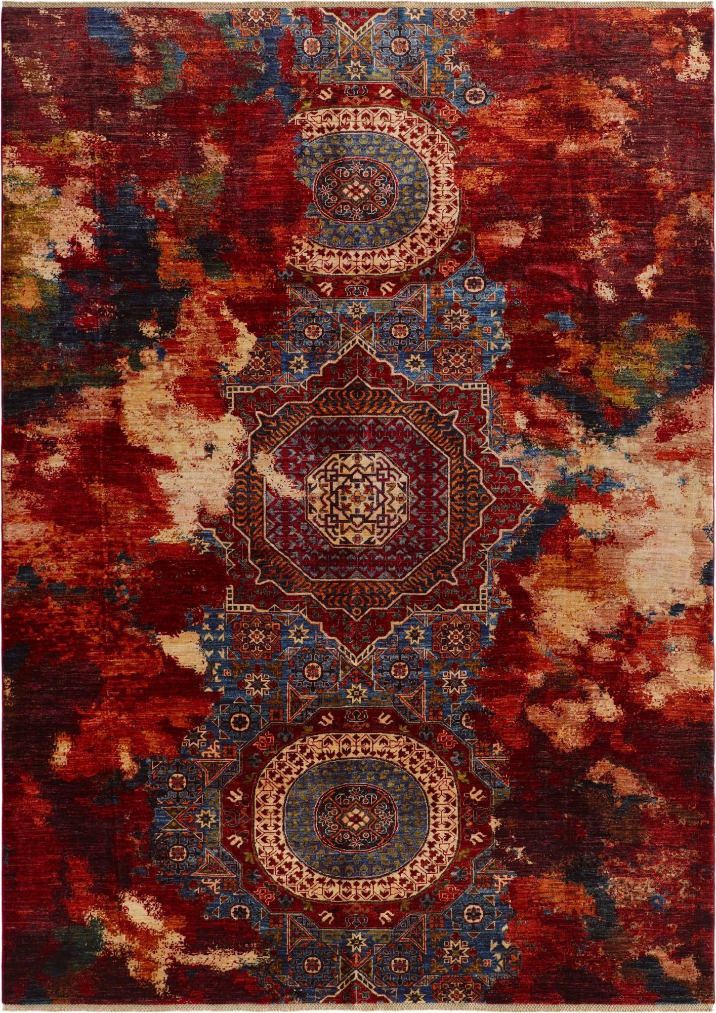 8' 3 x 11' 4 Hand Knotted Mamluk Ziegler Rug