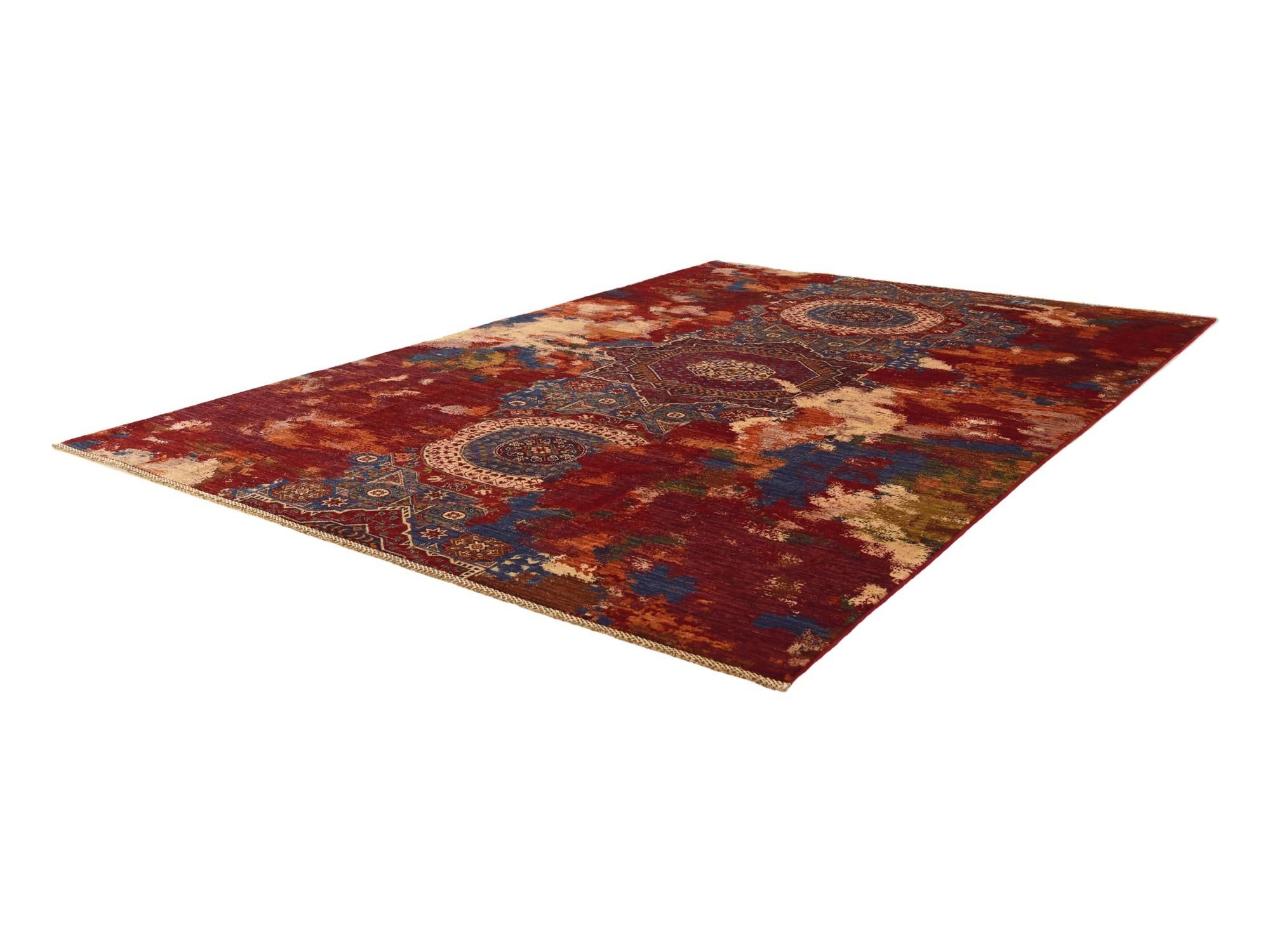 6' 11 x 10' 1 Hand Knotted Mamluk Ziegler Rug