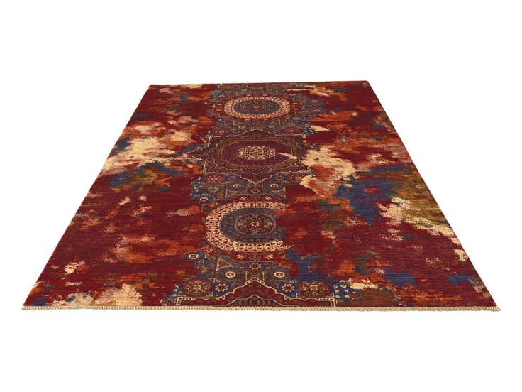Detail image of 6' 11 x 10' 1 Hand Knotted Mamluk Ziegler Rug
