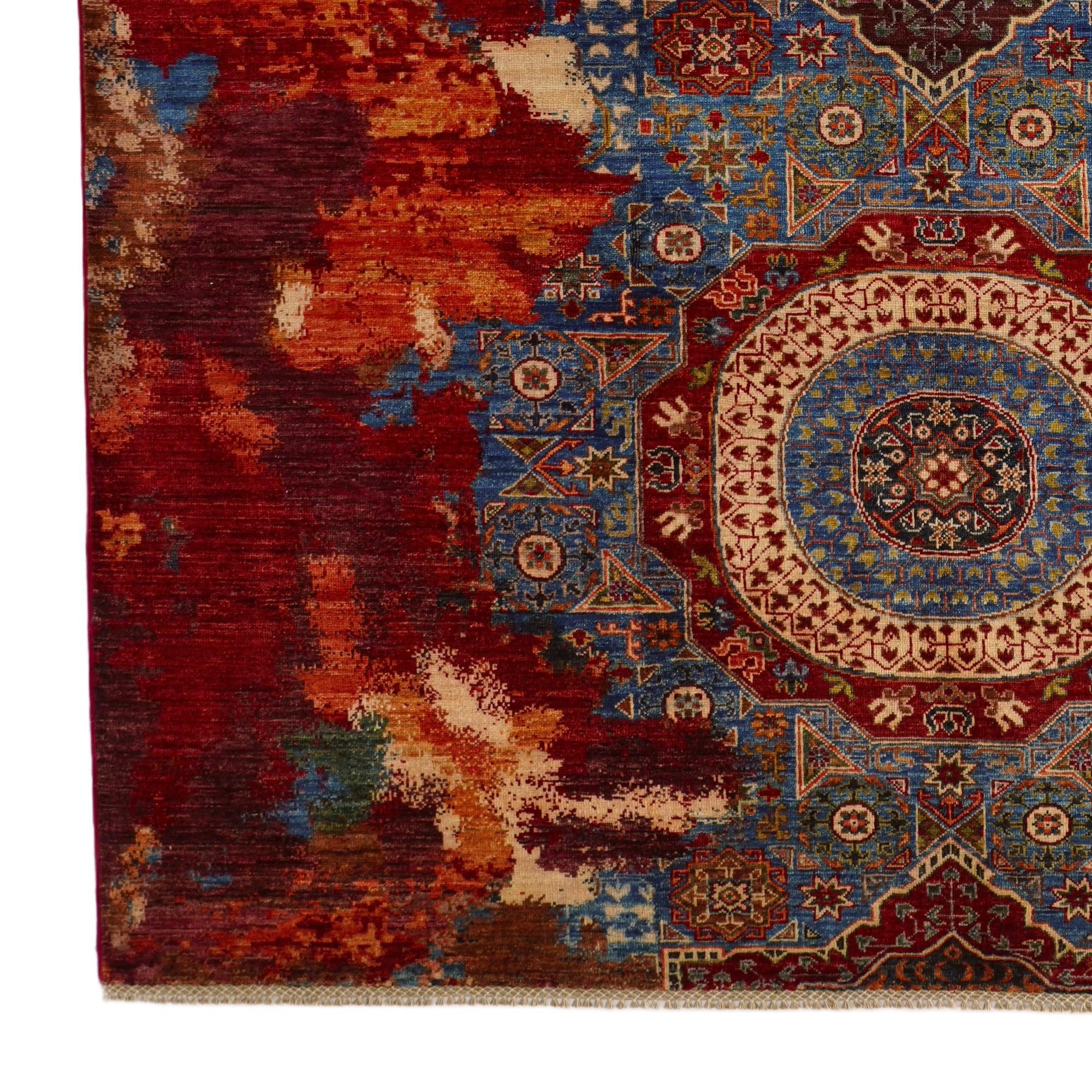 6' 11 x 10' 1 Hand Knotted Mamluk Ziegler Rug