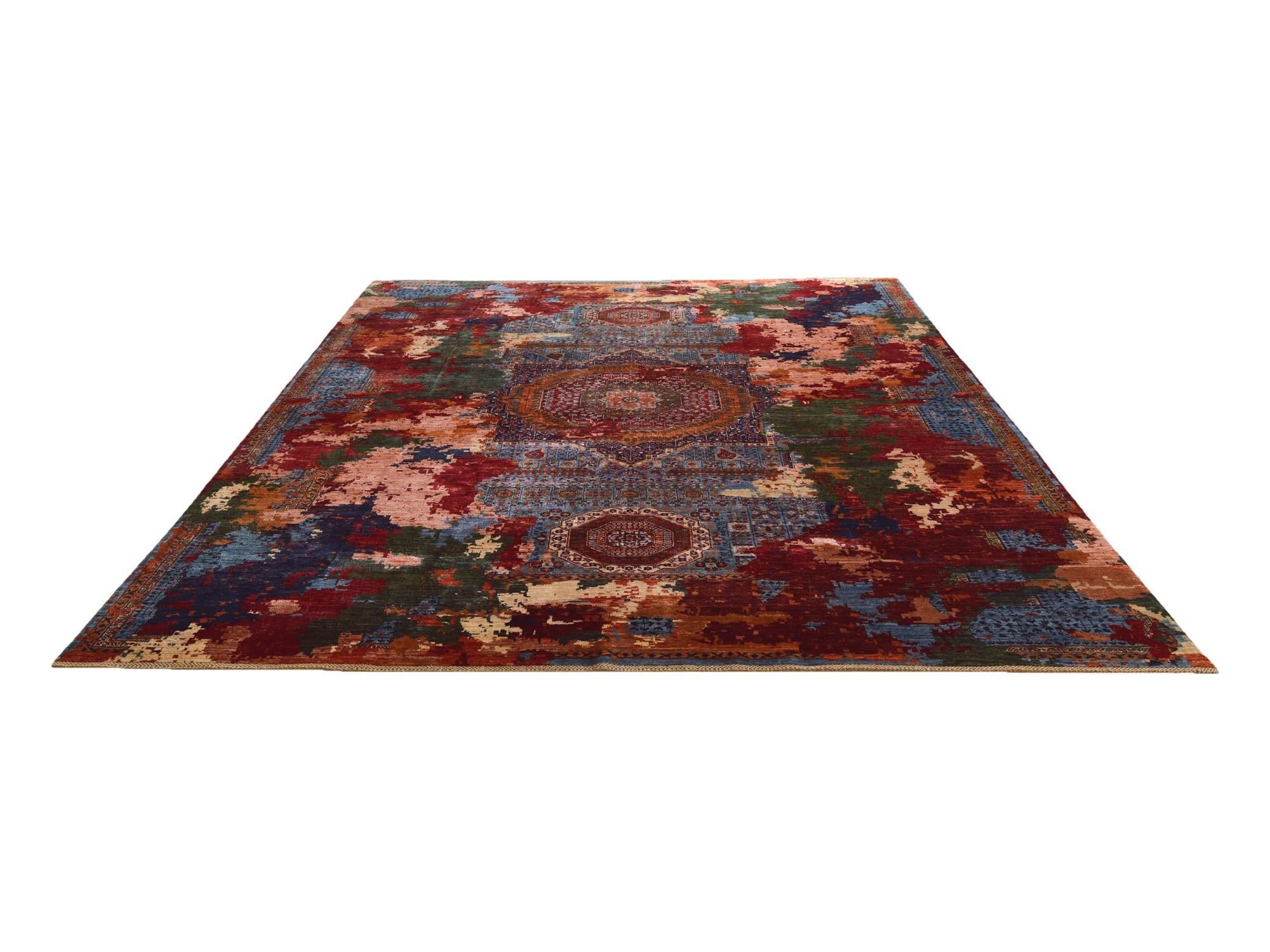 11' x 14' 6 Hand Knotted Mamluk Ziegler Rug