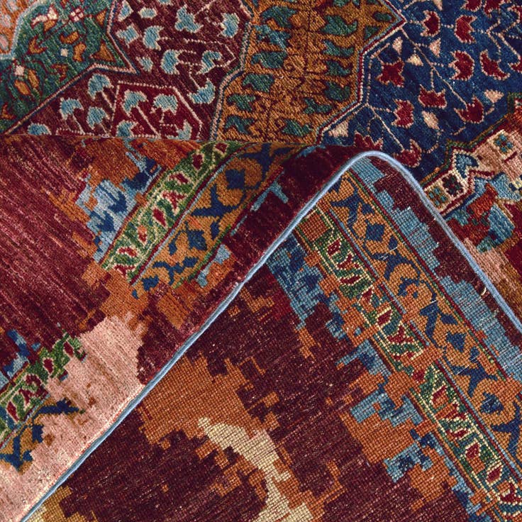Detail image of 11' x 14' 6 Hand Knotted Mamluk Ziegler Rug