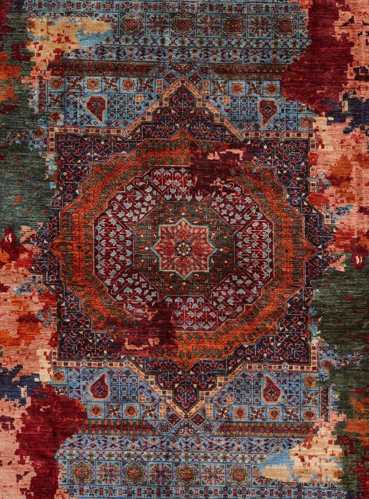 11' x 14' 6 Hand Knotted Mamluk Ziegler Rug