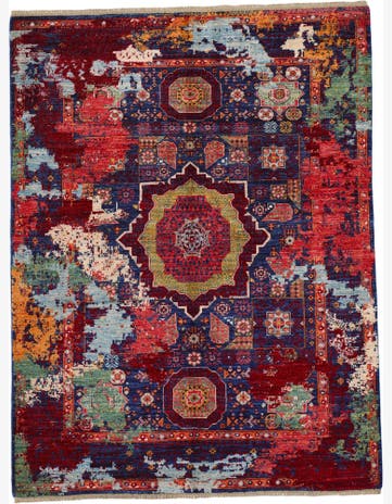 5' 6 x 7' 3 Hand Knotted Mamluk Ziegler Rug