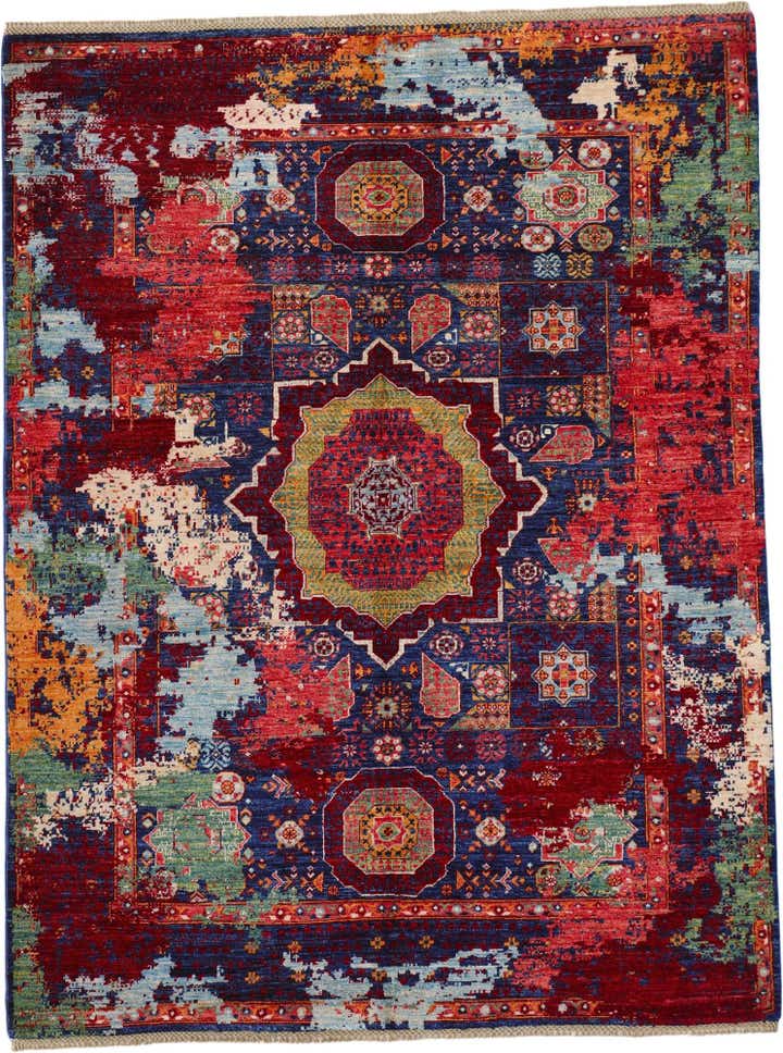 5' 6 x 7' 3 Hand Knotted Mamluk Ziegler Rug