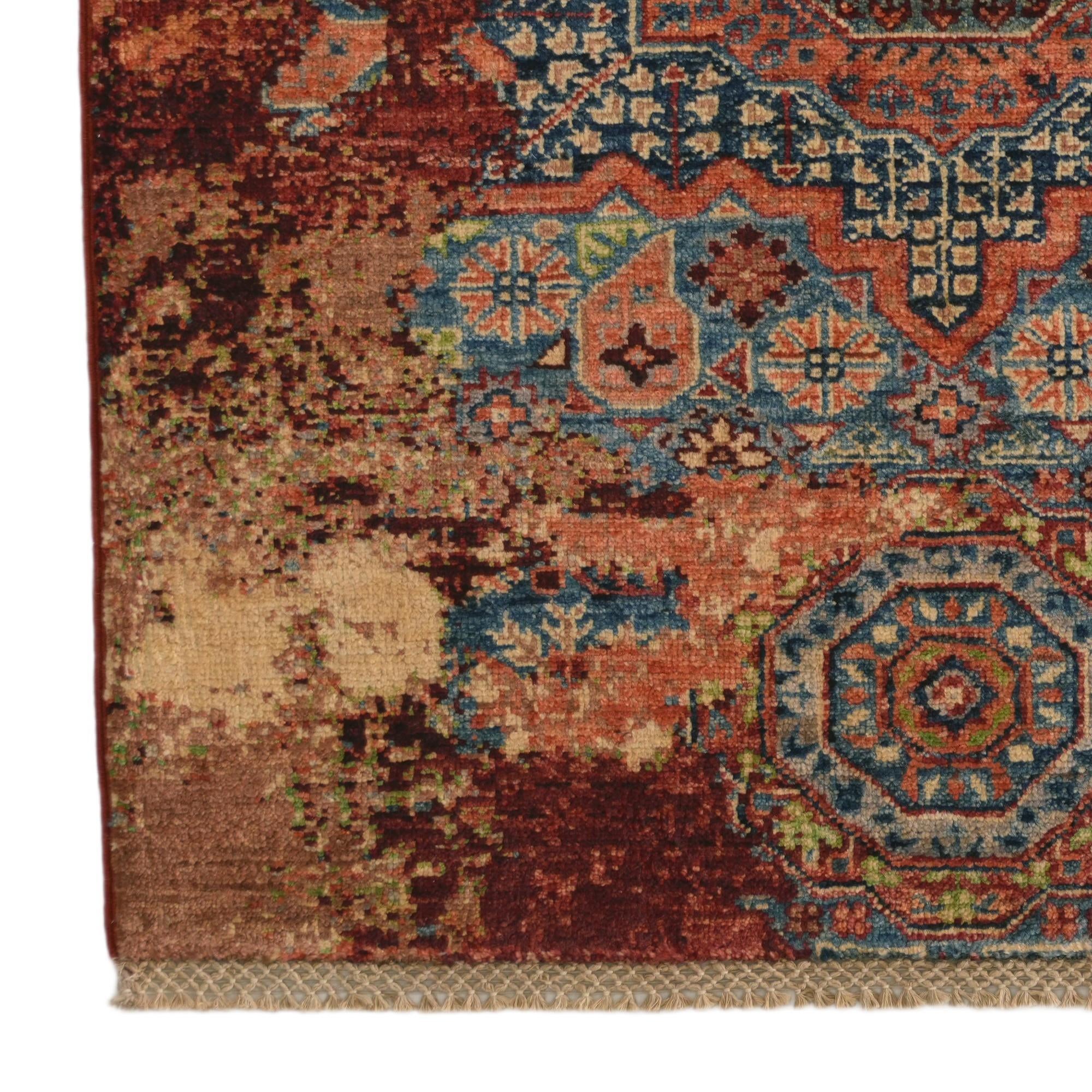 3' x 4' Hand Knotted Mamluk Ziegler Rug