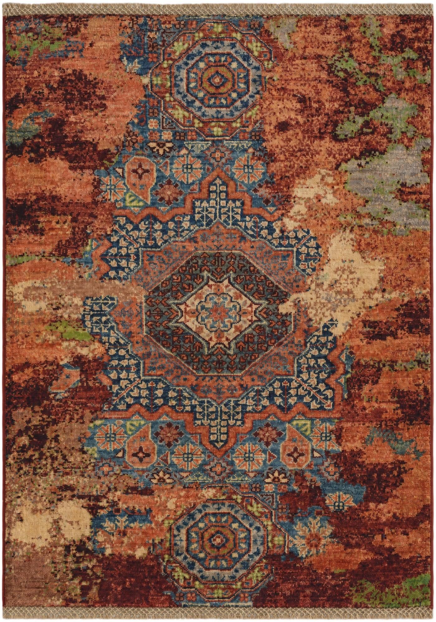 3' x 4' Hand Knotted Mamluk Ziegler Rug
