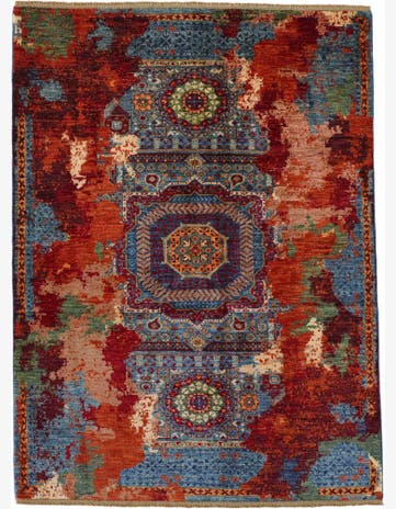 5' 3 x 7' Hand Knotted Mamluk Ziegler Rug
