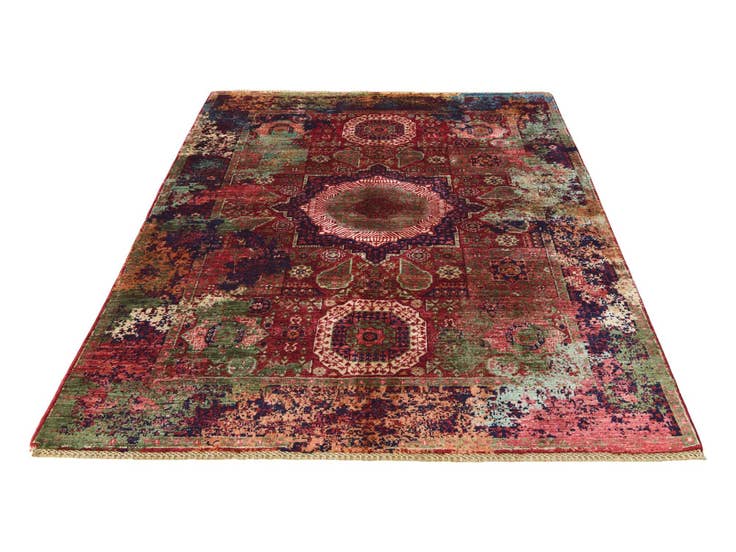 Detail image of 5' x 6' 6 Hand Knotted Mamluk Ziegler Rug