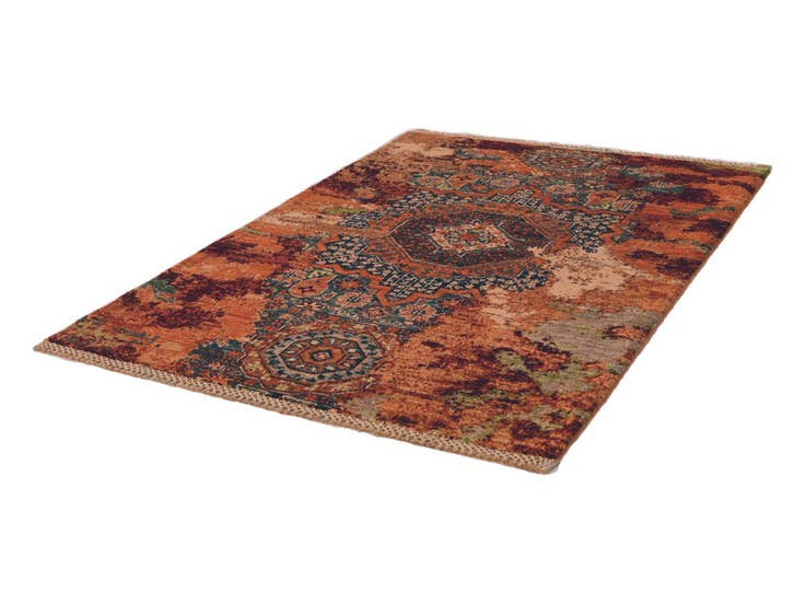 Detail image of 2' 10 x 4' Hand Knotted Mamluk Ziegler Rug