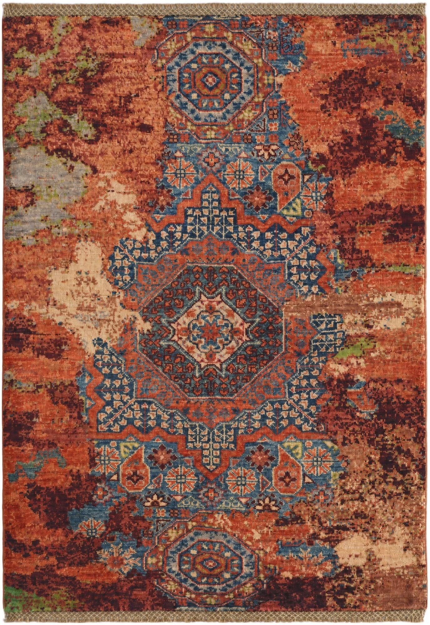 2' 10 x 4' Hand Knotted Mamluk Ziegler Rug