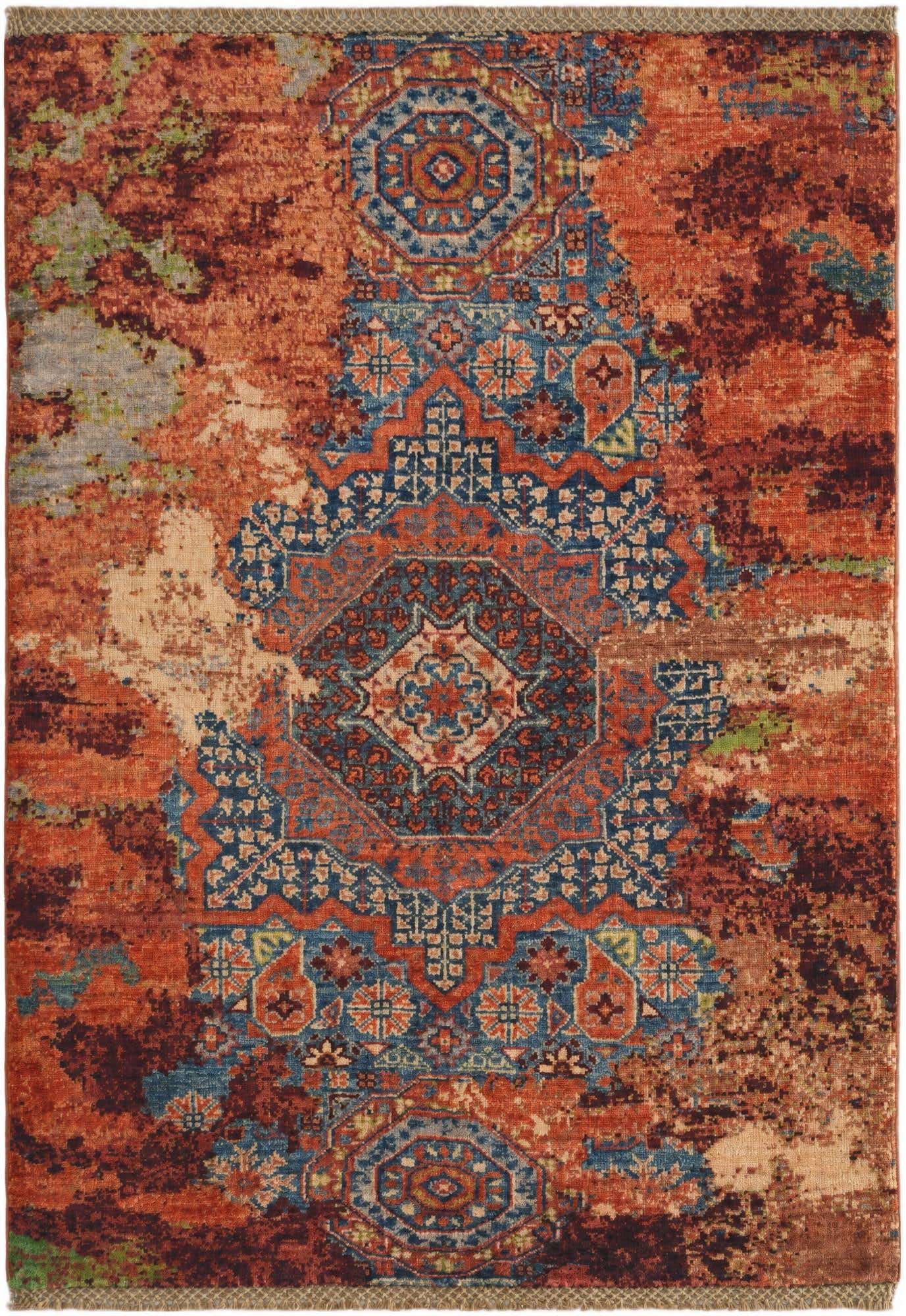 2' 10 x 4' Hand Knotted Mamluk Ziegler Rug
