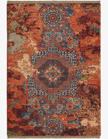 2' 10 x 4' Hand Knotted Mamluk Ziegler Rug