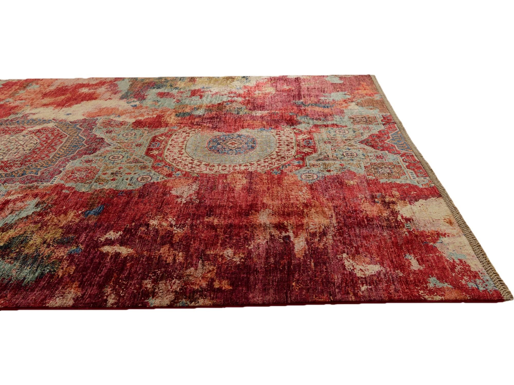 6' 9 x 9' 5 Hand Knotted Mamluk Ziegler Rug