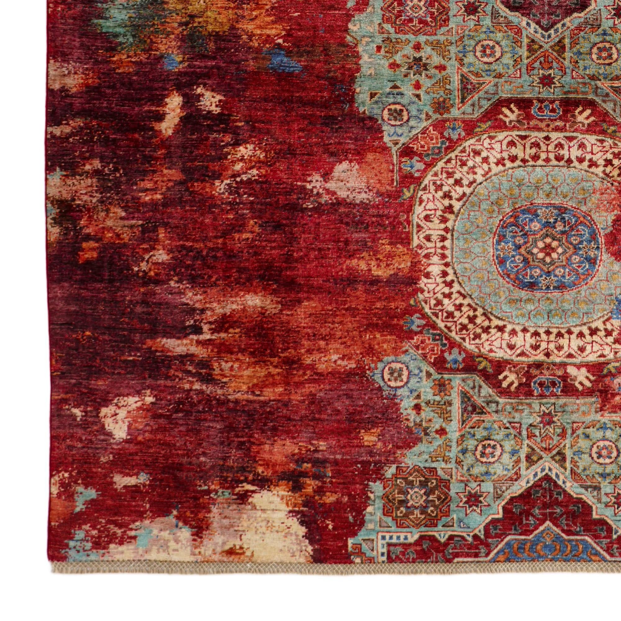6' 9 x 9' 5 Hand Knotted Mamluk Ziegler Rug