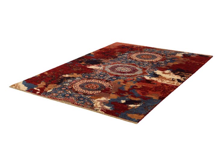 Detail image of 5' 9 x 8' 1 Hand Knotted Mamluk Ziegler Rug