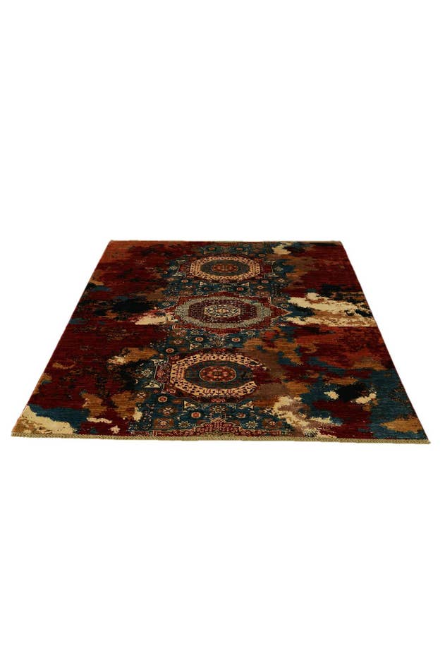 Detail image of 5' 9 x 8' 1 Hand Knotted Mamluk Ziegler Rug