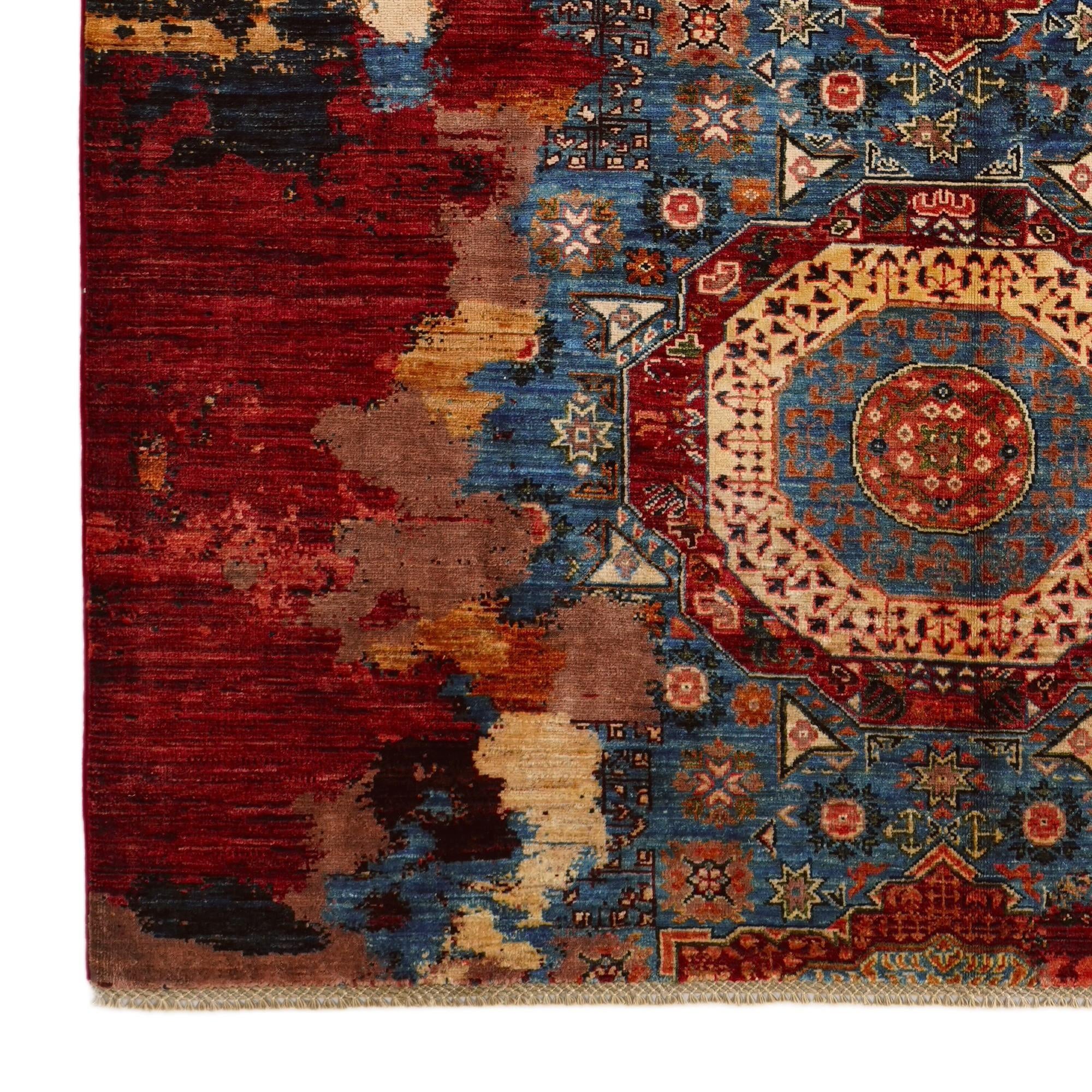 5' 9 x 8' 1 Hand Knotted Mamluk Ziegler Rug