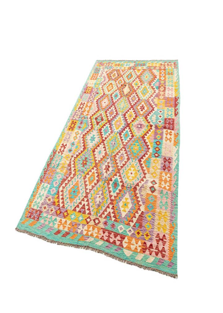 6' 10 x 9' 7 Hand Knotted Marok Kilim Rug