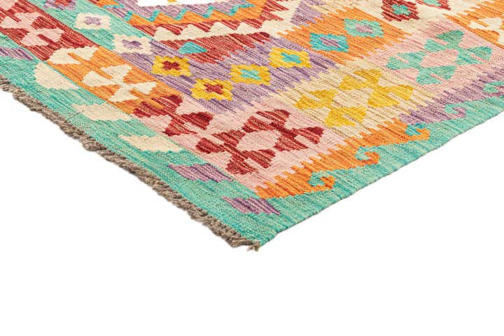6' 10 x 9' 7 Hand Knotted Marok Kilim Rug