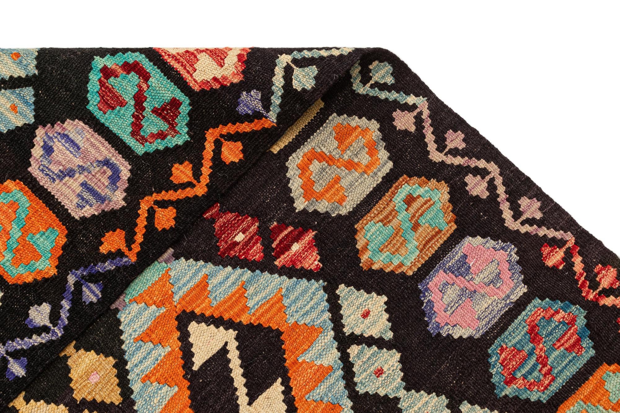 7' 2 x 9' 4 Hand Knotted Marok Kilim Rug