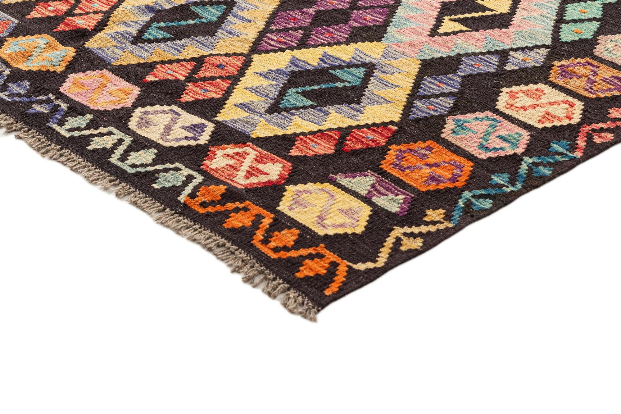 7' 2 x 9' 4 Hand Knotted Marok Kilim Rug