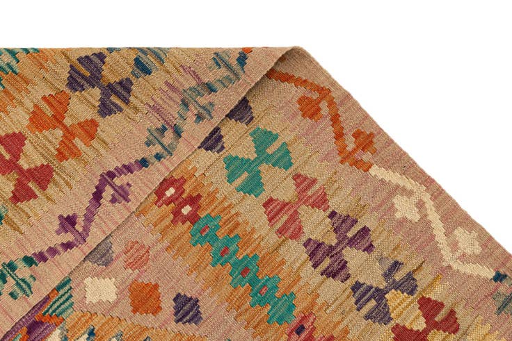 Detail image of 6' 8 x 9' 9 Hand Knotted Marok Kilim Rug
