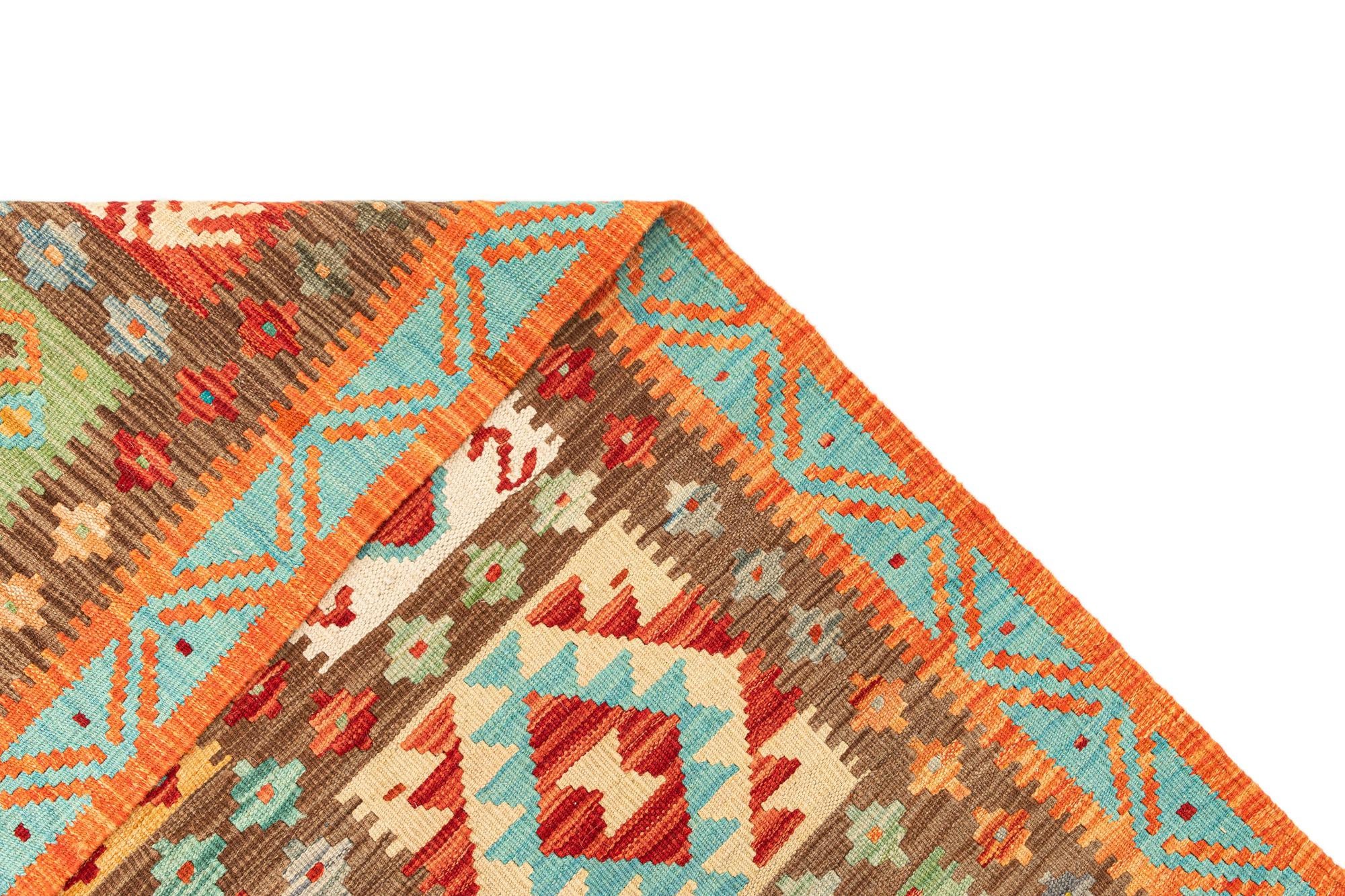 6' 8 x 9' 8 Hand Knotted Marok Kilim Rug