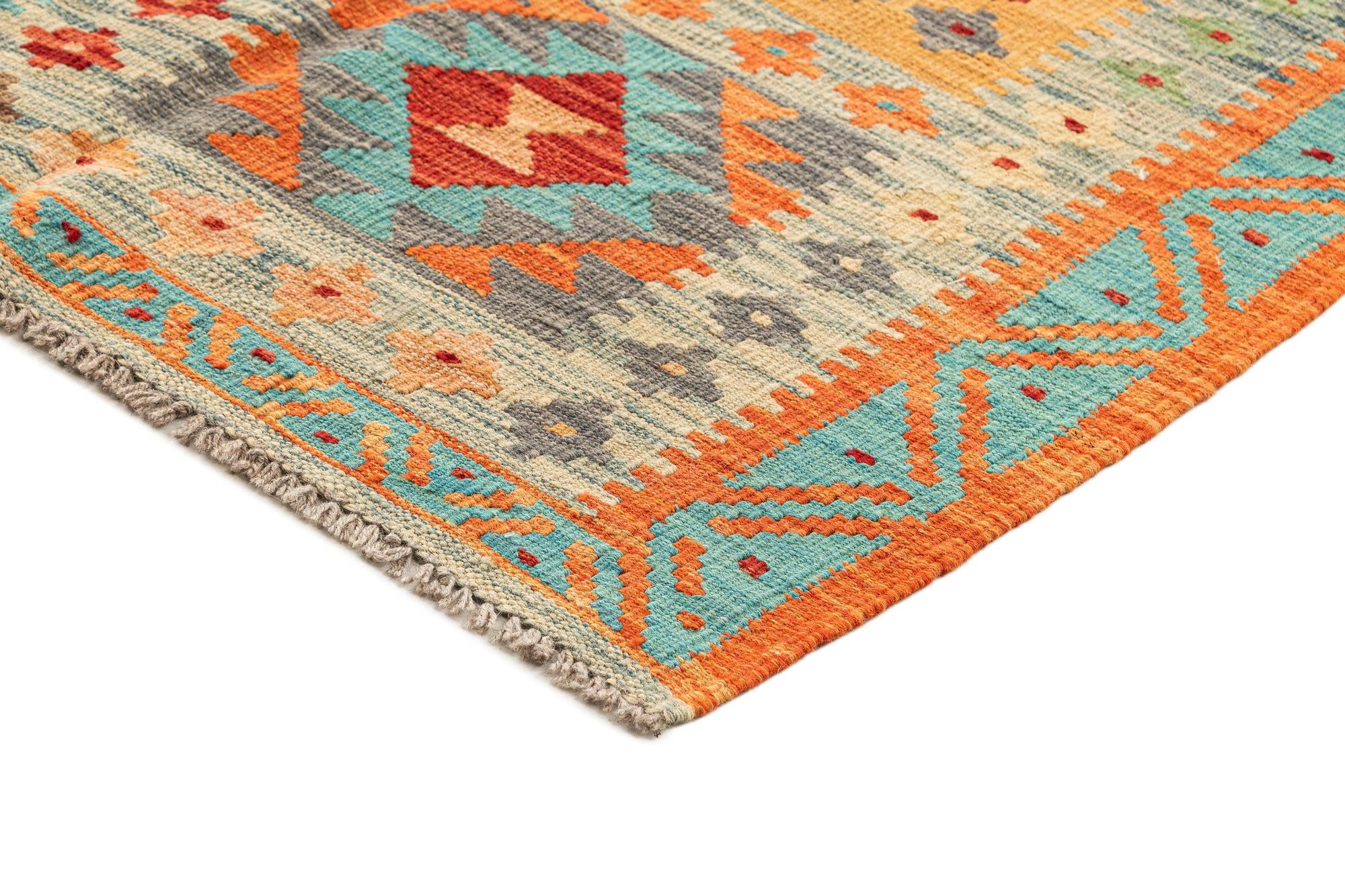 6' 8 x 9' 8 Hand Knotted Marok Kilim Rug