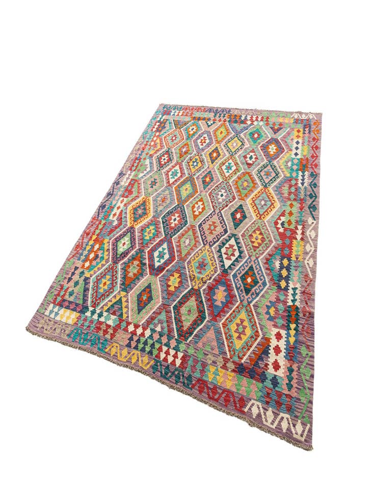 Detail image of 8' 2 x 9' 4 Hand Knotted Marok Kilim Rug