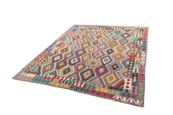 Detail image of 8' 2 x 9' 4 Hand Knotted Marok Kilim Rug
