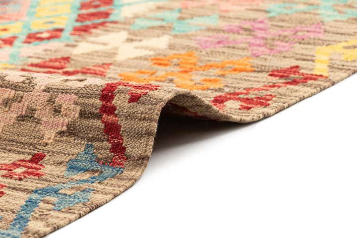 7' 1 x 9' 5 Hand Knotted Marok Kilim Rug