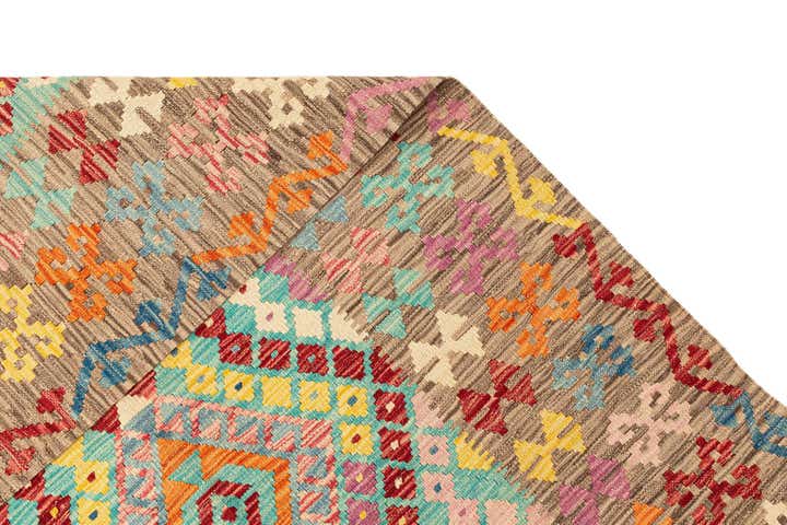 7' 1 x 9' 5 Hand Knotted Marok Kilim Rug