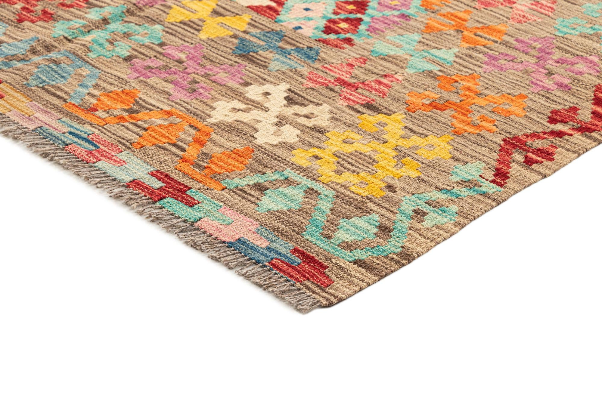 7' 1 x 9' 5 Hand Knotted Marok Kilim Rug
