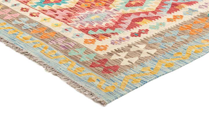 6' 6 x 9' 7 Hand Knotted Marok Kilim Rug