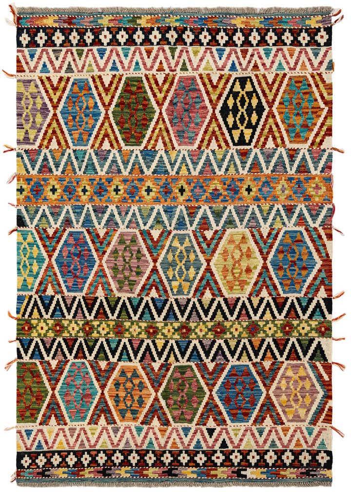 5' 2 x 6' 5 Hand Knotted Marok Kilim Rug