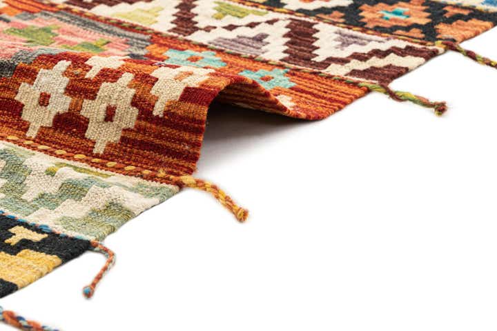 3' x 9' 9 Hand Knotted Marok Kilim Rug