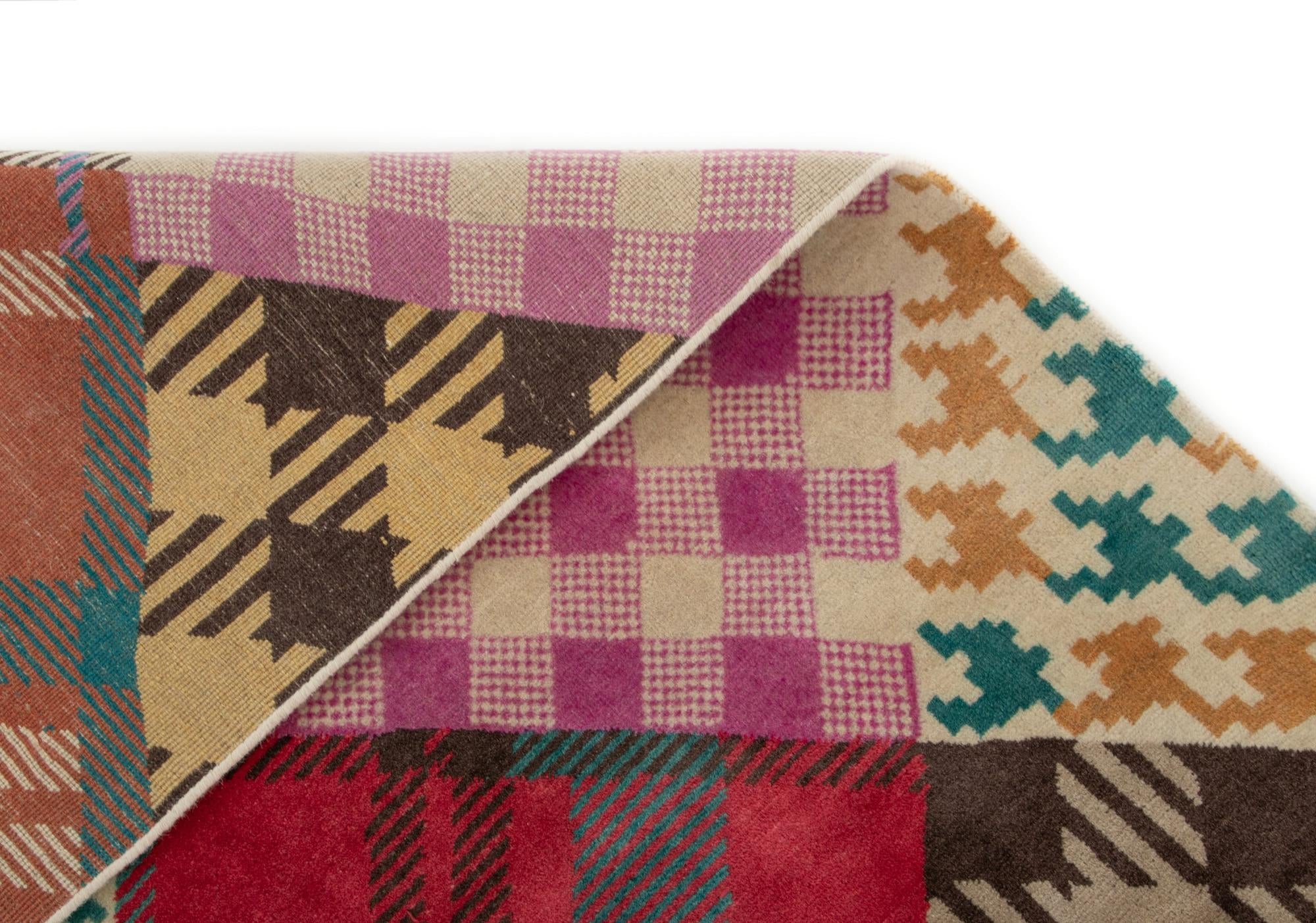 7' 6 x 9' 7 Modern Manshu Wool Rug