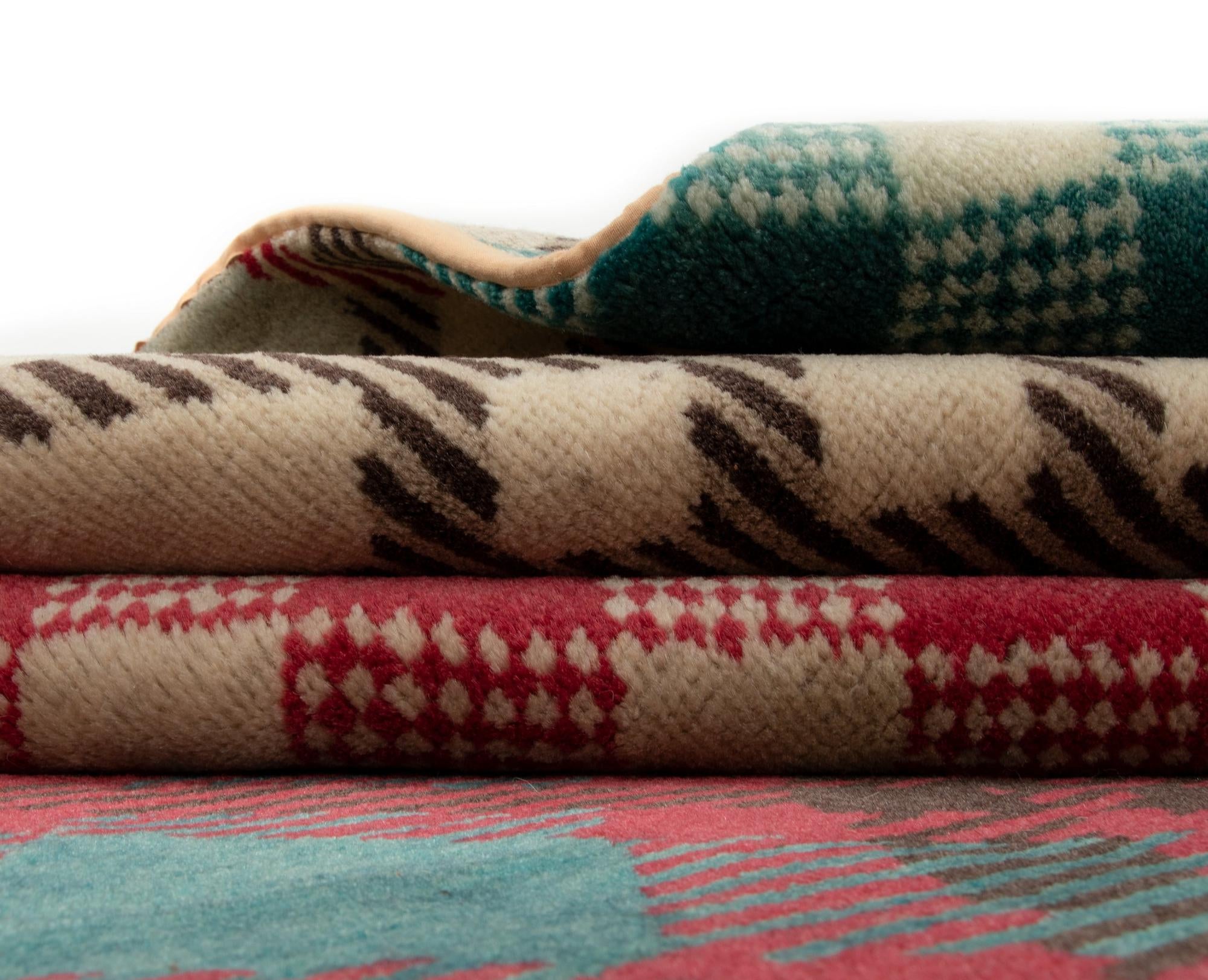 7' 6 x 9' 7 Modern Manshu Wool Rug
