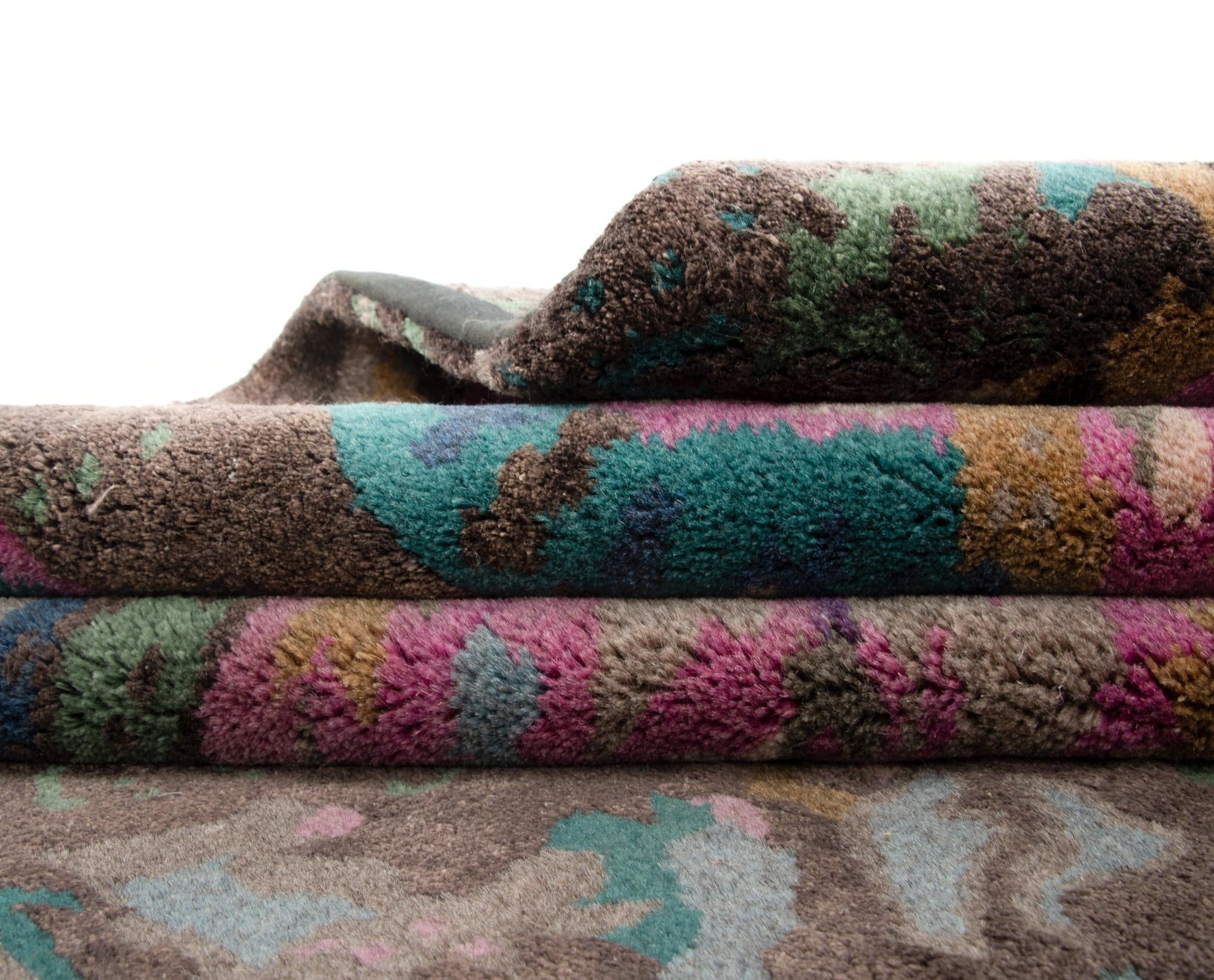 8' 2 x 9' 11 Hand Knotted Modern Manshu Wool Rug